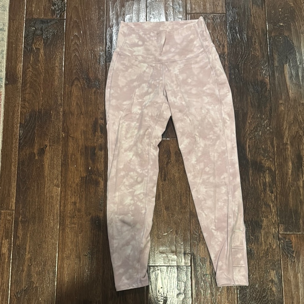 Old Navy Pink Leggings High-Waisted Stretchy